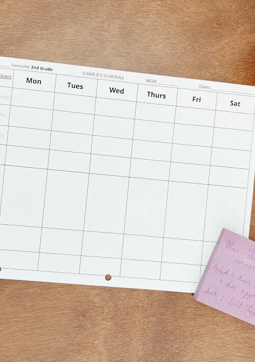 How to Make a Weekly Homeschool Schedule (and Free Printable)
