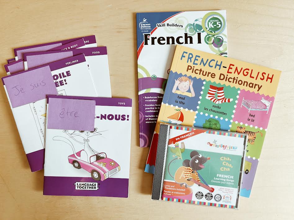 French books and CD for teaching a foreign language in your homeschool