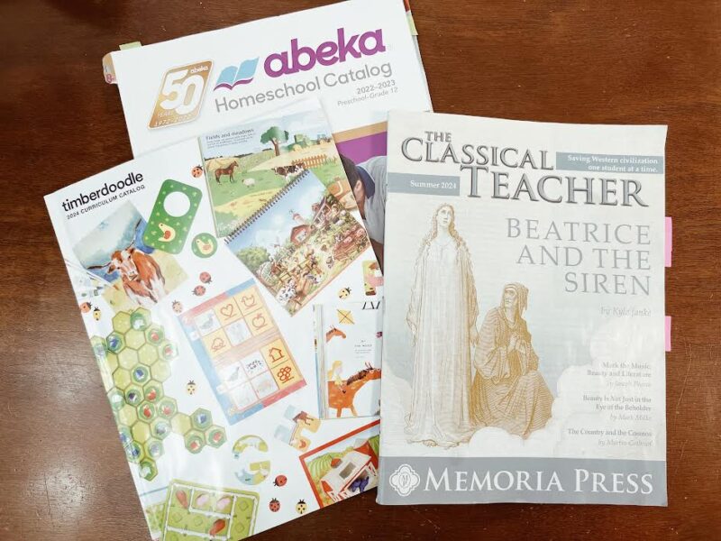 homeschool catalogues for preparing for a homeschool year