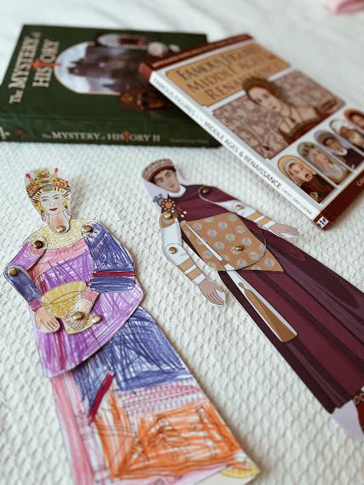 paper doll history craft for elementary