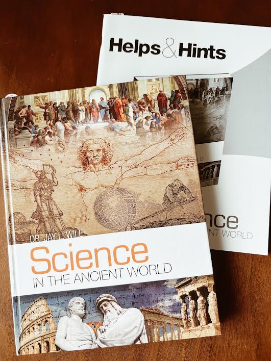 cover of homeschool science textbook called Science in the Ancient World