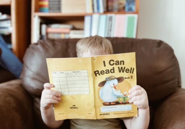 rising kindergartener reading over the summer