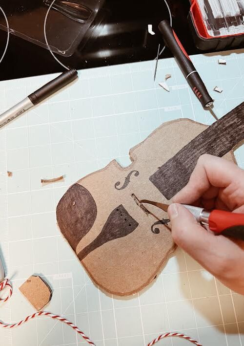 How to Make a DIY Cardboard Violin or Viola for Beginner Suzuki Students