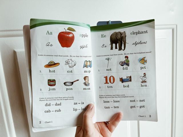 Abeka Handbook for Reading beginning pages