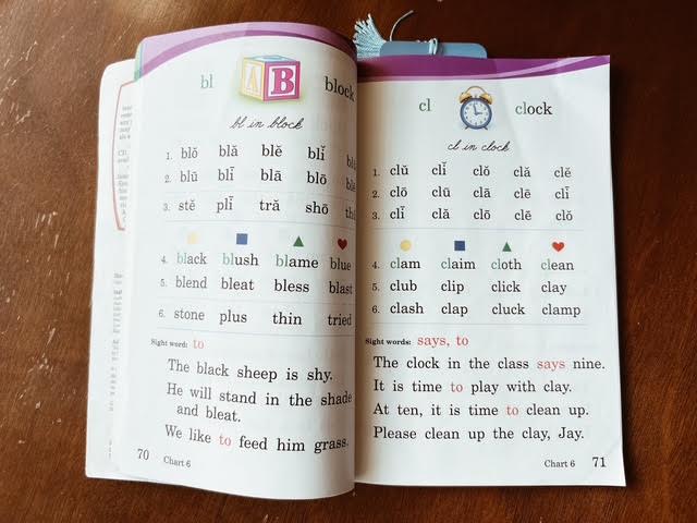 Abeka Handbook for Reading middle of the book