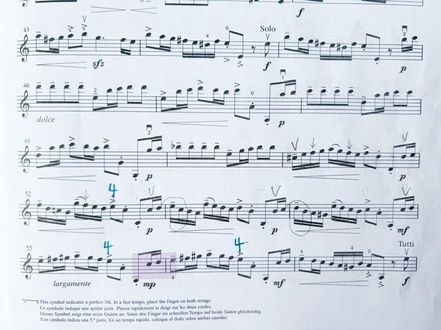 marked music for student