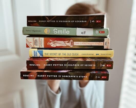 advanced reader book stack