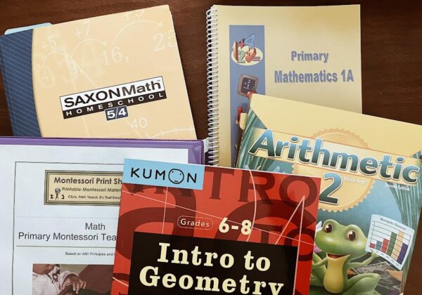 collection of math textbooks